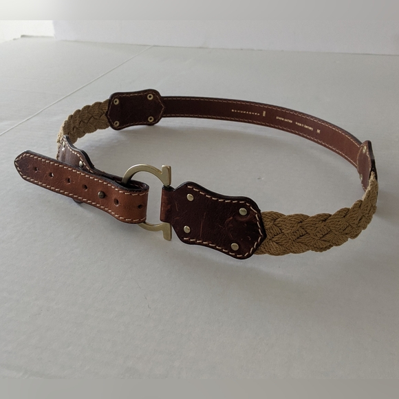 Schumacher Leather And Braided Thread Belt, Color: Brown / Tan Size M main image 12